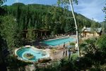 Heated Pool and Hot Tub with views of Vail Mountain and Gore Creek River